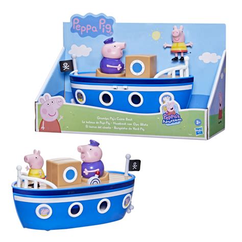 Peppa Pig Peppas Adventures Grandpa Pigs Cabin Boat Vehicle Preschool