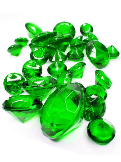 Green Emerald Gem Stones Crystals Stock Photo Image Of Fashion Green