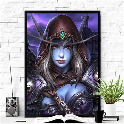 Wow Sylvanas Windrunner Poster World Of Warcraft Warcraft Poster Warcraft Wall Art Wall