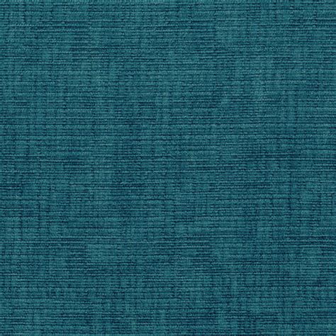 Deep Sea Blue Texture Solids Plain Woven Chenille Upholstery Fabric