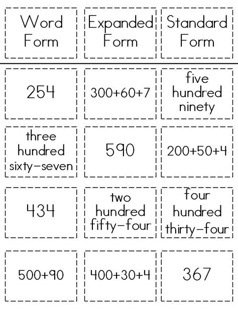 13 Word And Expanded Form Worksheets
