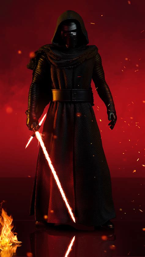 2160x3840 Resolution Kylo Ren With Lightsaber In Star Wars Sony Xperia