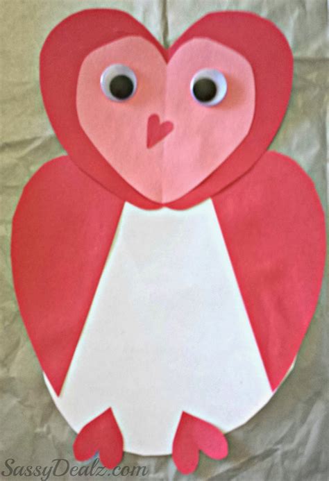 Owl Valentines Day Card Idea For Kids Crafty Morning