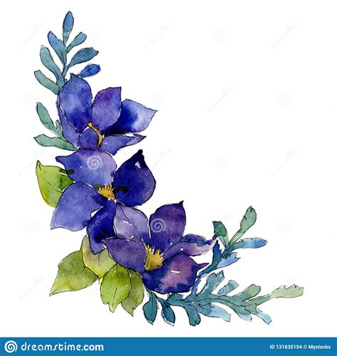 Ampio catalogo di mazzi di fiori online a prezzi economici e consegna a domicilio. Fiori Blu Elemento Isolato Dell'illustrazione Del Fiore ...