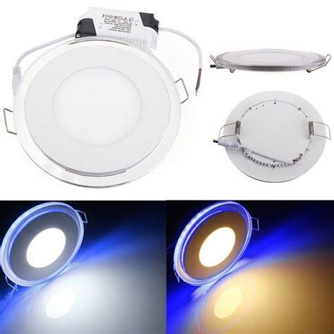 Round Led Panel Light Acrylic Recessed Ceiling Panel Down Light Lamp