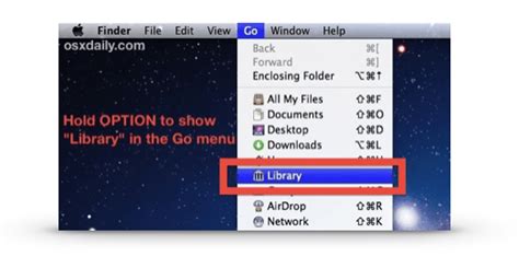 How To Show The User Library Folder In Os X Mavericks