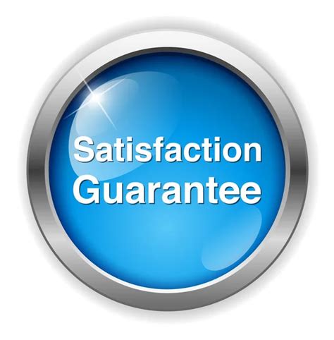 Customer Satisfaction Guaranteed Button Stock Vector Image By