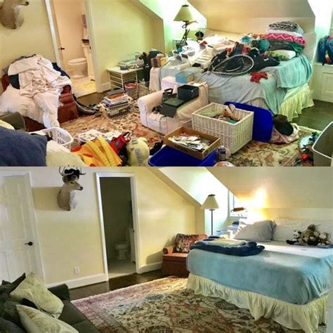 20 Photos Of Messy Rooms Before And After Cleaning