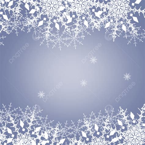 Winter Snowflake Border Pattern Winter Frame Snowflake Decoration