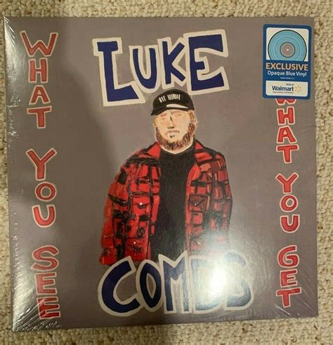 luke combs what you see is what you get opaque blue double vinyl lp records