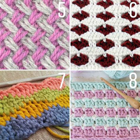 20 Multi Color Crochet Stitch Tutorials Make And Do Crew