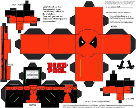 Cubeecraft The Avengers Spider Man And Deadpool Spiderman