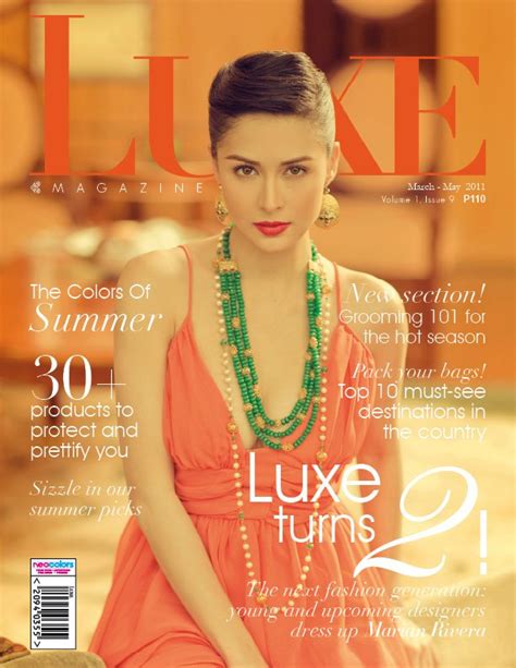 Fashion Media Ph Marian Rivera Graces The Cover Of Luxe Magazine