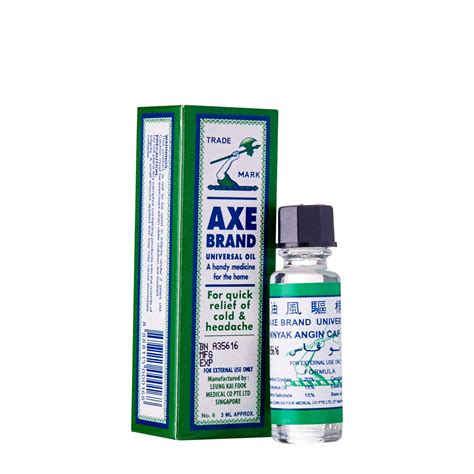 Axe brand universal oil (also known as axe brand medicated oil in some countries) is made from a unique formula and has been used throughout the world for. Axe Brand Universal Oil 10ml - Islamspullen