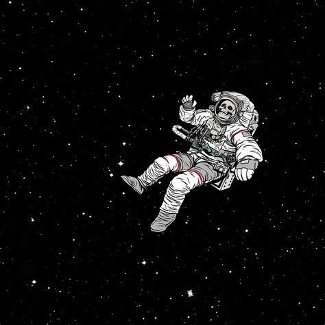 2048x2048 Resolution Astronaut Skull Space Suit Ipad Air Wallpaper