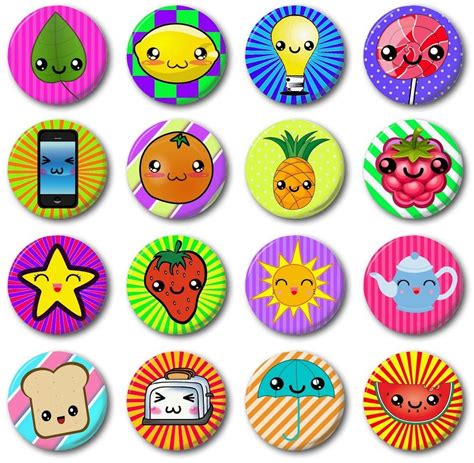 kawaii badges various designs 1 25mm button badge cute japan emoticon ebay pin