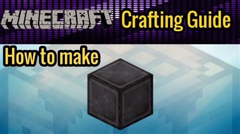 How To Make Block Of Netherite Minecraft Tutorial For Beginners Youtube