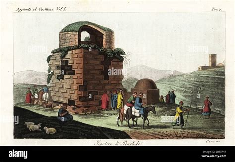 Ruins Of Rachels Tomb Or Bilal Bin Rabah Mosque Near Bethlehem 1800s