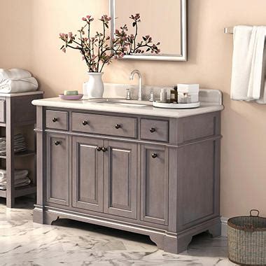 Nice 48 inch trough sink vanity arts, ideas shipping is to any of the 48 continental united states, not including islands, remote areas, or addresses that the carriers consider inaccessible 48 inch bathroom vanity with top and sink 48. Marble Top 48-inch Vanity - Sam's Club