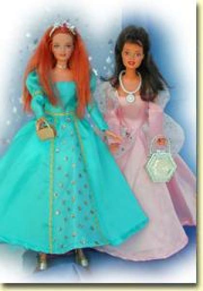 Suchen sie schnittmuster für barbie kleider? Puppen-Schnittmuster - Barbie Schnittmuster: 2 x Prinzessin