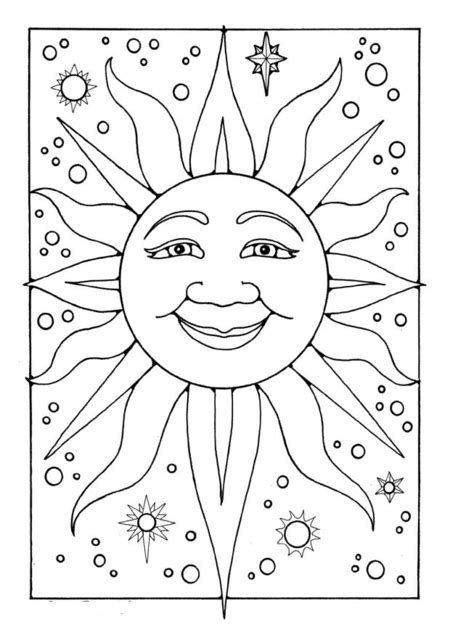 New & stunning free coloring pages for adults. Sun in Summer Coloring Pages >> Disney Coloring Pages