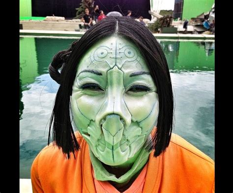 On Set Guardians Of The Galaxy With A Japanese Intectoid Make Up