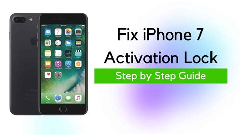 How To Fix Iphone 7 Activation Lock Iphone 77 Unlock
