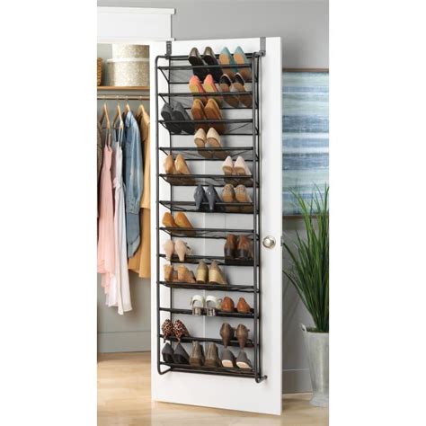 Whitmor Over The Door Gunmetal 36 Pair Shoe Rack By Whitmor At Fleet Farm