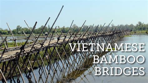 Amazing Bamboo Bridge In Vietnam Youtube