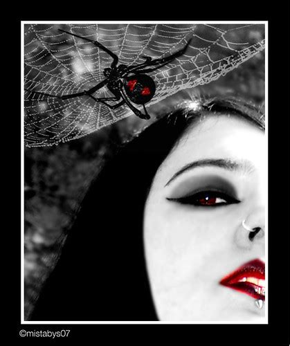 Gothic Art Black Widow Gothic Girl And Black Widow Petit Flickr
