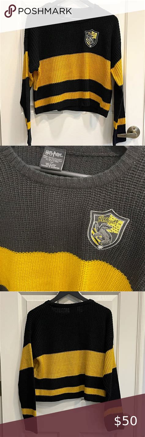 Harry Potter Hufflepuff Quidditch Sweater Hot Topic Clothes Sweaters