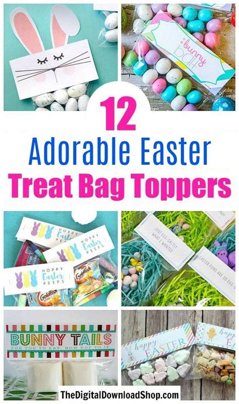 Free Printable Easter Treat Bag Toppers Easter Printables Free
