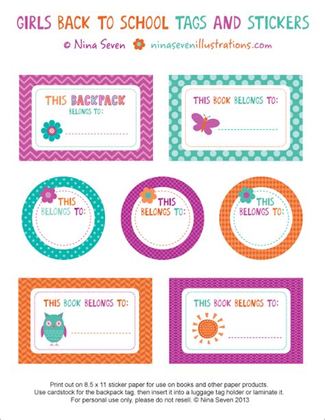 We Love To Illustrate Back To School Free Printables Personalized