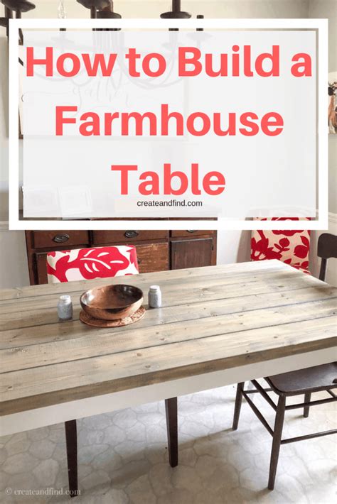 Easy Diy Farmhouse Table How To Build Your Own