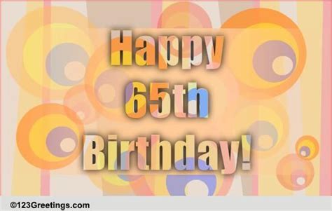 Fun 65th Birthday Wish Free Milestones Ecards Greeting Cards 123