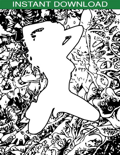 Sexy Pose Jungle X Rated Adult Coloring Page Etsy