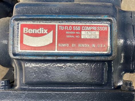 Bendix Tu Flo 550 Air Compressor Part 107514 For Sale Opa Locka Fl