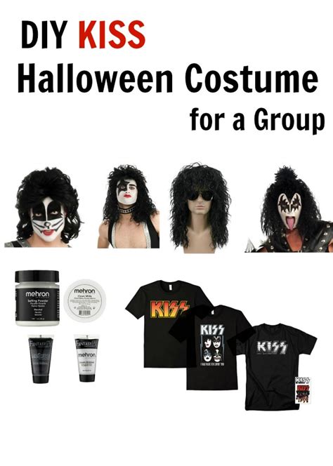 diy kiss halloween costumes for a group style on main
