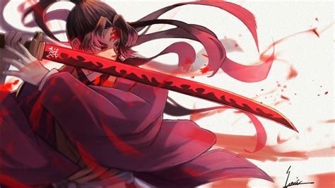 Customize your desktop, mobile phone and tablet with our wide variety of cool and interesting anime wallpapers in just a few clicks! Demon Slayer Yoriichi Tsugikuni On Side With A Red Sword ...