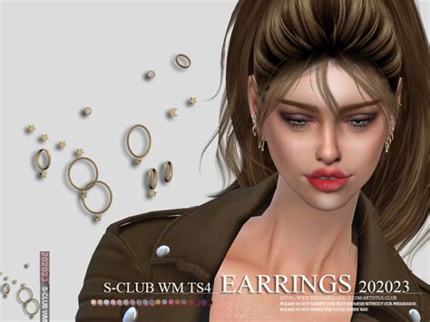 The Sims Resource S Club Ts4 Wm Earrings 202023