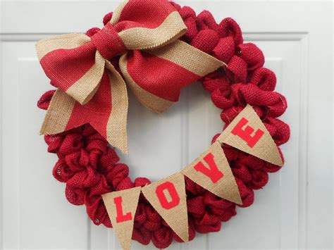 Valentines Day Wreath Valentines Day Wreath Made With Dollar Store