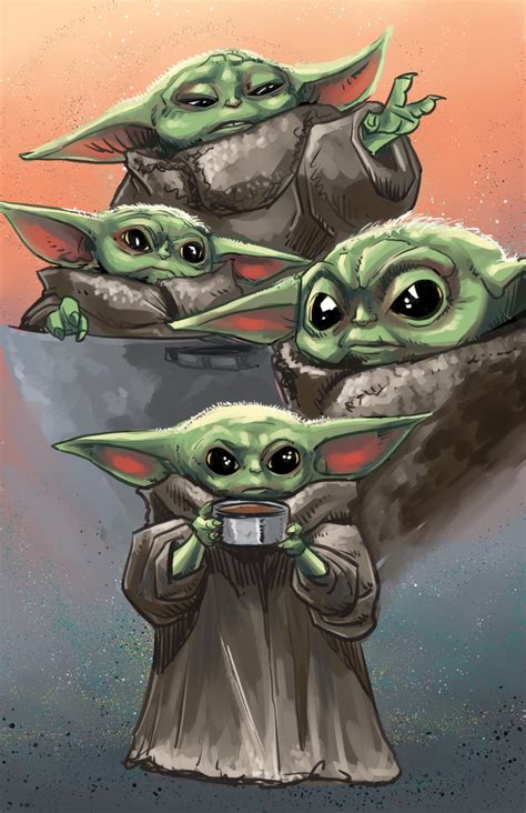 Star Wars Baby Yoda The Mandalorian 11 X 17 Print On Storenvy