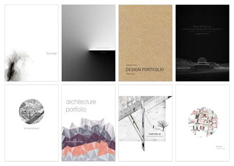 Architecture Portfolio Cover Examples