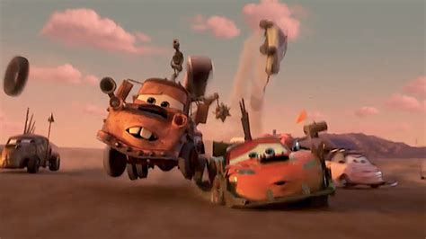 Lightning Mcqueen And Mater Battle Mad Max Style Vehicle Villains In