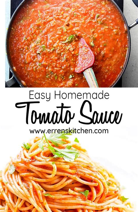 Make it if you're feeling blue. Easy Homemade Tomato Pasta Sauce | Recipe | Easy tomato sauce, Pasta sauce homemade, Homemade ...