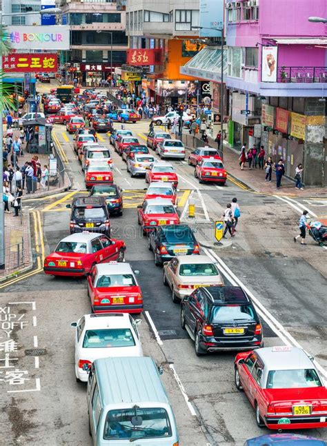 Busy Traffic In Hong Kong At Day Editorial Photo Image Of Crowd