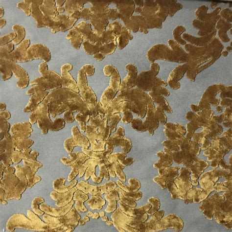 Florence Palace Damask Pattern Burnout Velvet Upholstery Fabric Bty