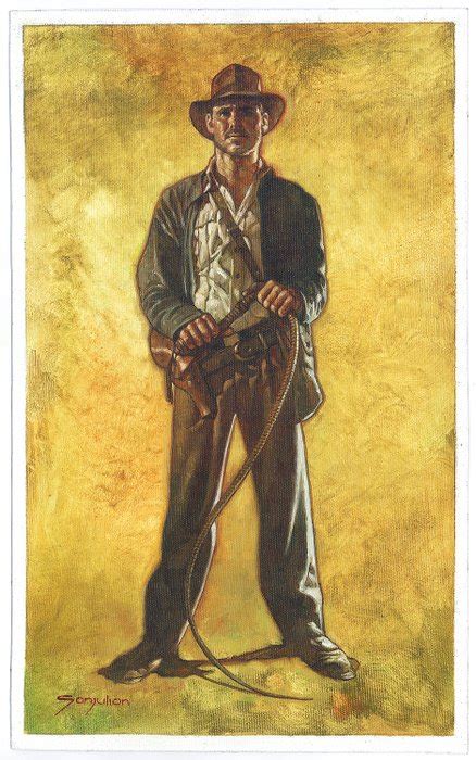 Indiana Jones Harrison Ford Original Painting By Catawiki