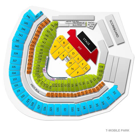 T Mobile Park Seat Map World Map