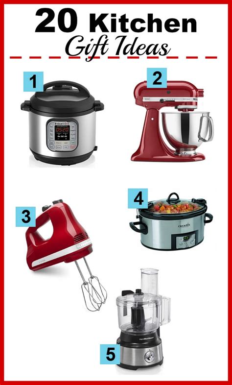 Kitchen appliances like these are always a good idea when it these are few gift ideas and you can get many, many more ideas online as there are several. 20 Kitchen Gift Ideas- Gift Guide for Busy Home Cooks